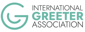 International Greeter Association logo spelled out with a green G to the left